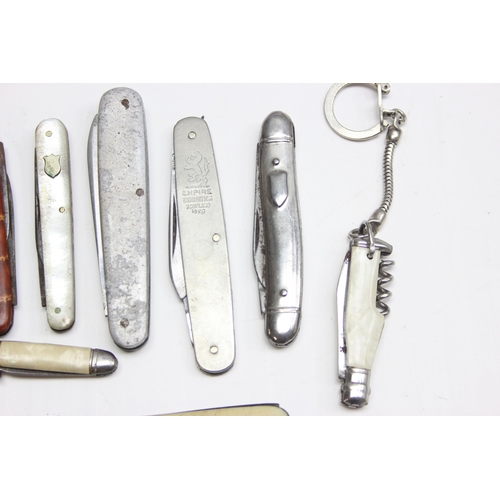 1465 - 11 assorted vintage penknives to inc examples by Viners of Sheffield, Eye Witness, Richards etc