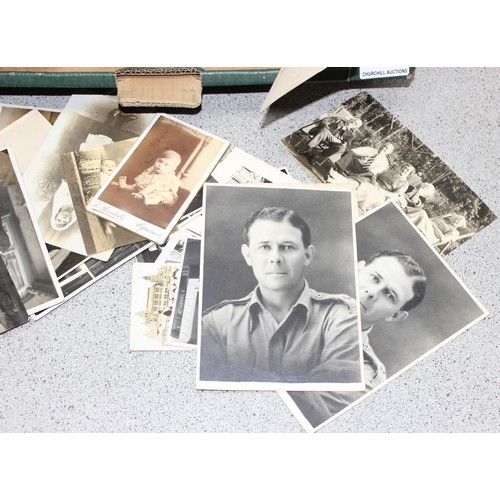 530 - 2 boxes of antique and vintage photographs