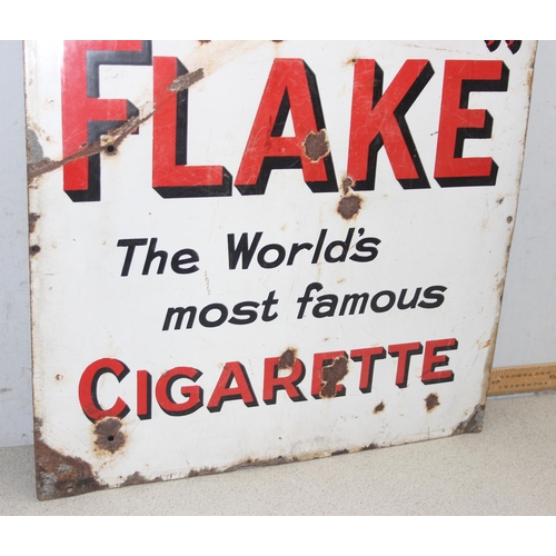 431 - A vintage enamel advertising sign for Wills's Gold Flake, approx 92cm x 62cm