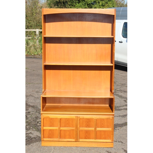 9 - Mid-century retro dresser/bookcase cabinet, likely by Nathan, approx 102cm W x 45cm D x 194cm H