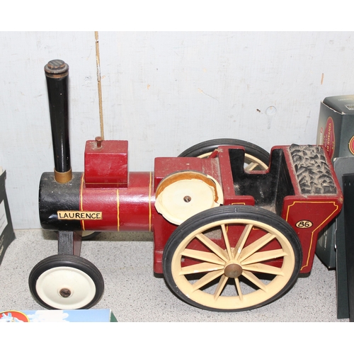 1500 - Scratch-built steam engine, 3 x Corgi Vintage Glory of Steam diecast scale replicas in boxes and a F... 