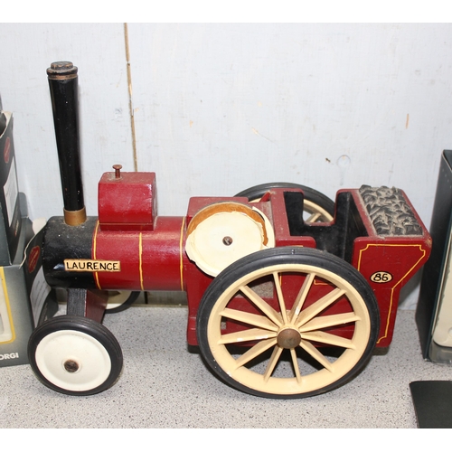 1500 - Scratch-built steam engine, 3 x Corgi Vintage Glory of Steam diecast scale replicas in boxes and a F... 