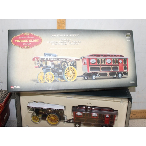 1500 - Scratch-built steam engine, 3 x Corgi Vintage Glory of Steam diecast scale replicas in boxes and a F... 