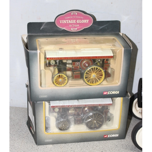 1500 - Scratch-built steam engine, 3 x Corgi Vintage Glory of Steam diecast scale replicas in boxes and a F... 