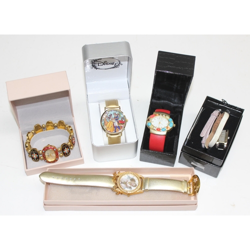 1319 - 5 x assorted boxed watches to incl Disney and Joan Rivers