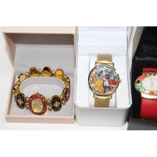 1319 - 5 x assorted boxed watches to incl Disney and Joan Rivers