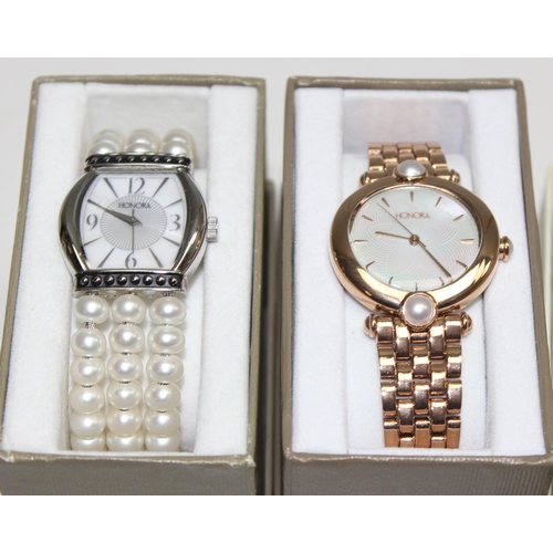 1320 - 5 x assorted boxed ladies watches to incl Honora examples