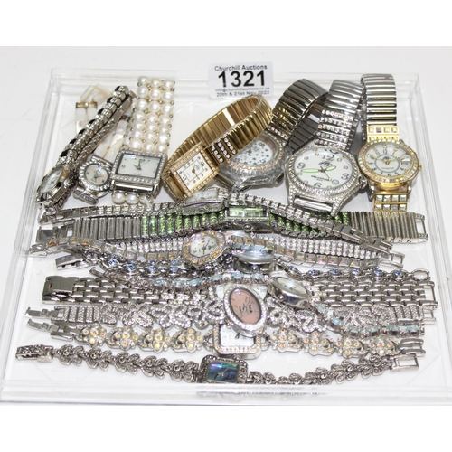 1321 - Qty of ladies dress watches