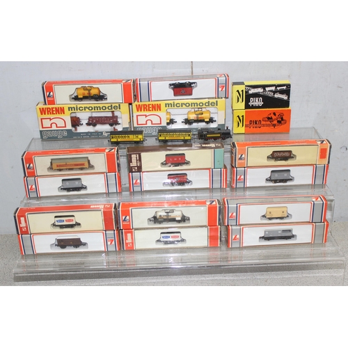 1510 - Qty of N Gauge rolling stock with examples by Lima, Wrenn and Piko Modellbahn