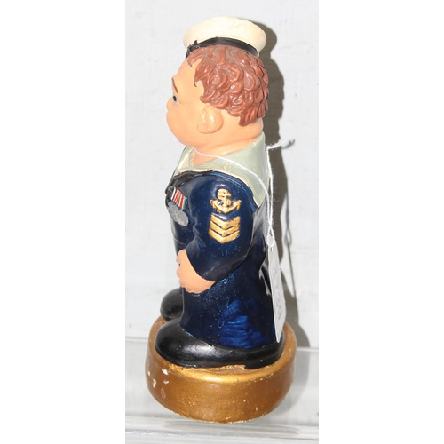 1739 - Unusual vintage model of a drunken sailor approx. 21cm tall