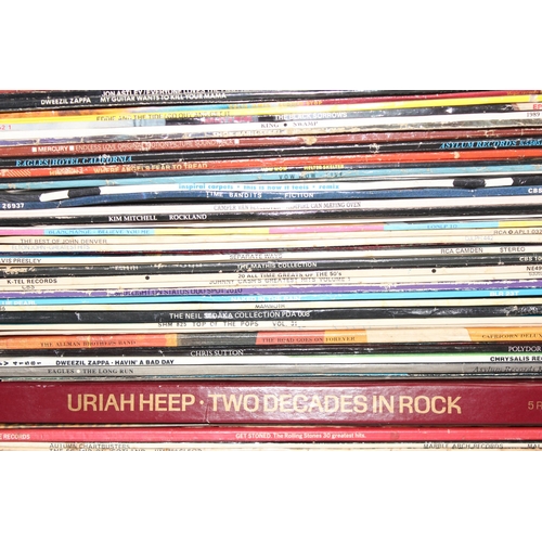 605 - Qty of LPs to include Uriah Heep, The Rolling Stones, The Beatles and Elton John