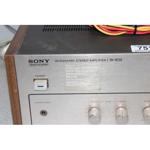 751 - Sony integrated stereo amplifier TA-1630