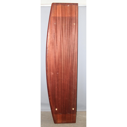 83 - A retro Rosewood effect shelf or panel, possibly the top of a Skovby sideboard, approx 200cm x 49cm