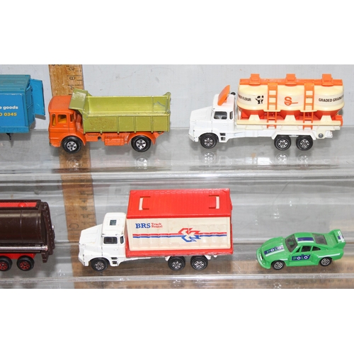 1524 - Mixed lot toy lorries, many with advertising to incl Birds Eye, Weetabix and Polo etc