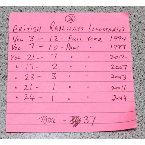 517 - 37 Illustrated railway magazines to include some years between 1994 - 2014