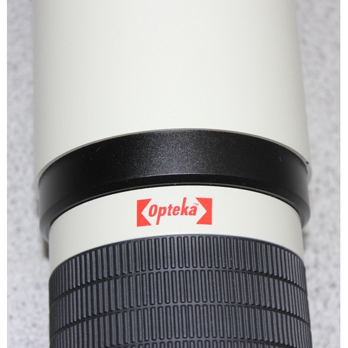 653 - An Opteka 650-1300mm High Definition Telephoto Zoom Lens in case