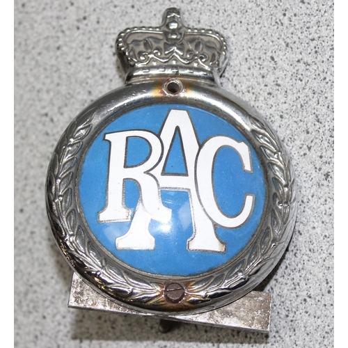 710 - Vintage AA, RAC & IAM (Institute of Advanced Motoring) car badges (3)