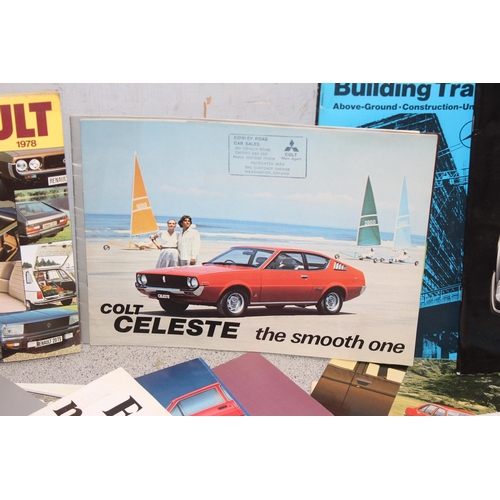 714 - Qty of vintage car brochures