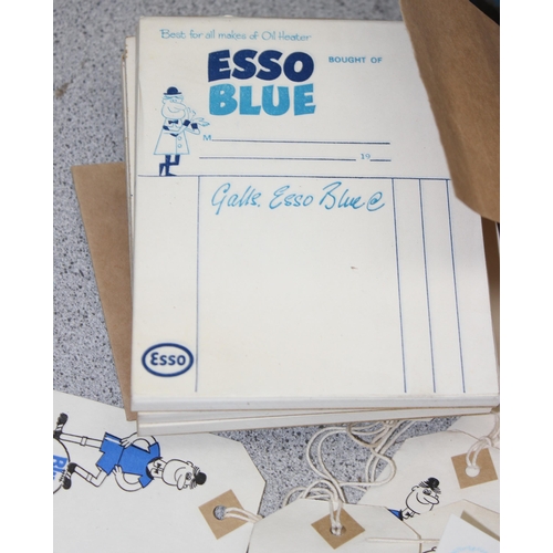 715 - Qty of Esso Blue items to incl fuel can, bill pads and tags etc