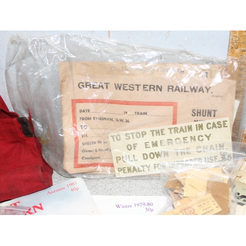 722 - Assorted railway notices and paperwork etc