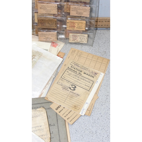 722 - Assorted railway notices and paperwork etc