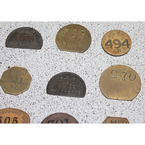 723 - Qty of railway pay tokens, seal reps etc