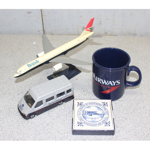 732 - Qty of airways ephemera and items to incl World Airways Inaugurates Service to London/Frankfurt May ... 