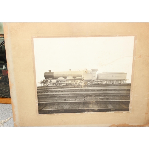 734 - Qty of framed railway prints and photographs, largest approx 60cm x 43cm