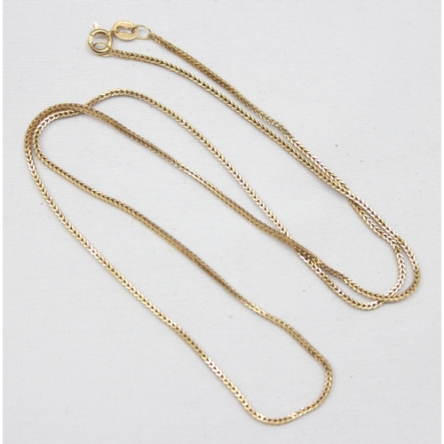 2007 - An Italian 14ct gold necklace, marked 585 and XRF confirmed, approx 45cm long, approx 2.11g gross