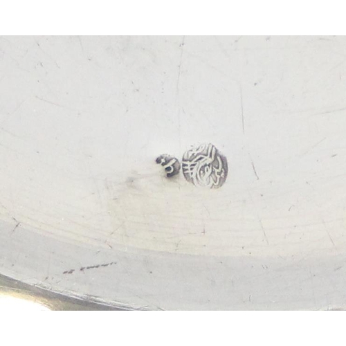 1002 - An Arabic 900 silver dish or tray, bearing Arabic impressed marks both front and back and XRF tested... 