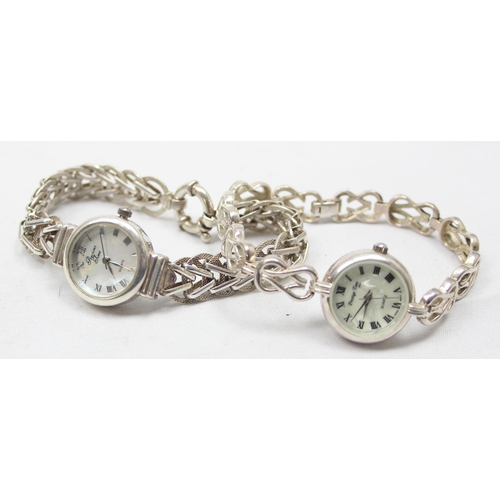 1310 - 2 x 925 silver ladies watches