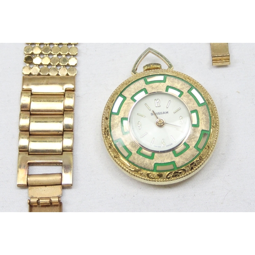 1313 - 13 x gold plated ladies dress watches to Incl Joan Rivers