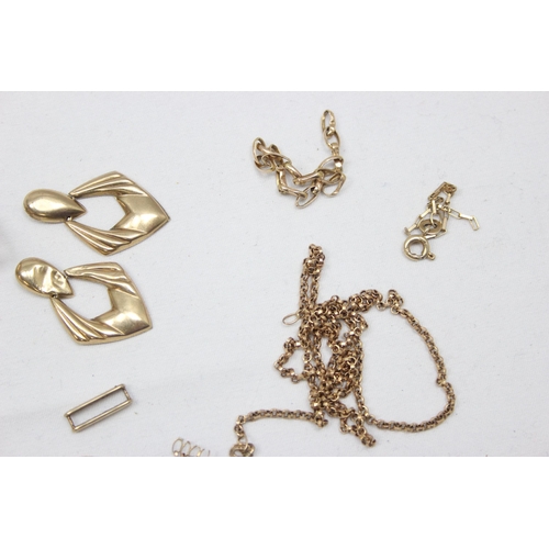 2349 - A large qty of assorted 9ct gold jewellery items etc, all XRF tested, most pieces marked, approx 22.... 