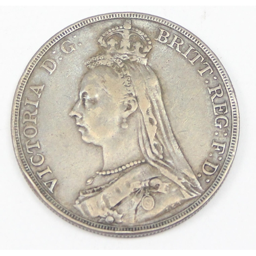 1214 - Queen Victoria (1837-1901), an 1889 silver crown coin, high grade