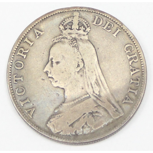 1215 - Queen Victoria (1837-1901), an 1890 silver double florin coin, only produced for 4 years