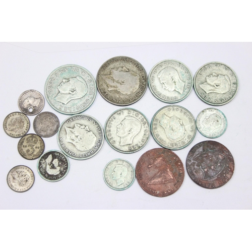 1217 - Qty of assorted British silver coins, approx 3.05g full silver, 95.55g of half silver, and 2 interes... 