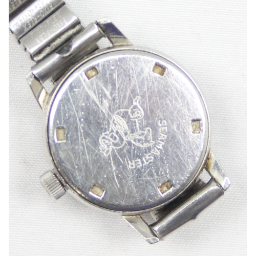 1301 - A vintage ladies Omega Seamaster watch, 630 mechanical movement, silvered dial with baton numerals a... 