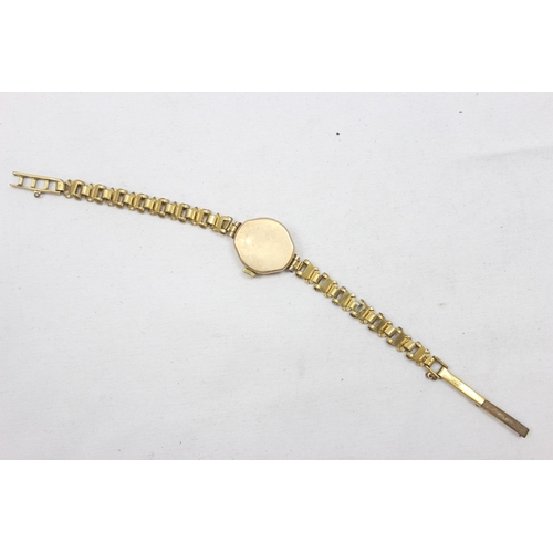 1331 - A vintage 9ct gold ladies Rotary watch with gold plated strap, London 1970, approx 11.79g gross inc ... 