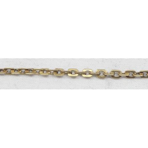 2303 - An unusual long belcher or muff chain, indistinctly marked, possibly with Persian or Arabic marks bu... 