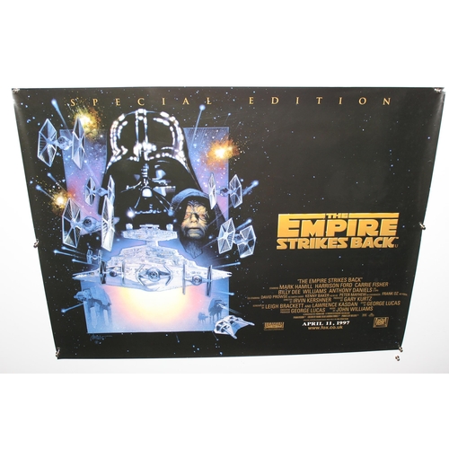 455 - 4 x Star Wars cinema quad posters for the Special Edition of the Trilogy 1997 UK release, incl Retur... 