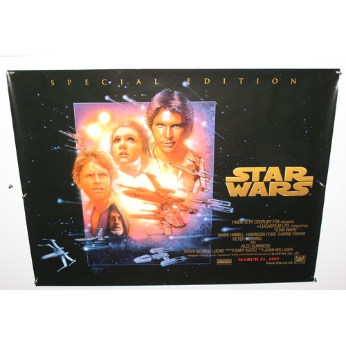 455 - 4 x Star Wars cinema quad posters for the Special Edition of the Trilogy 1997 UK release, incl Retur... 