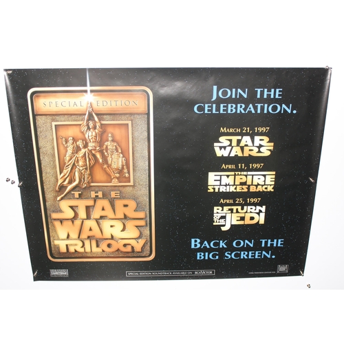 455 - 4 x Star Wars cinema quad posters for the Special Edition of the Trilogy 1997 UK release, incl Retur... 