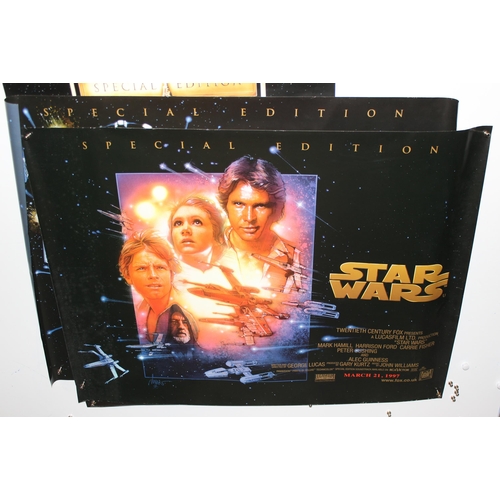 459 - 4 x Star Wars posters for the Special Edition of the Trilogy 1997 UK release, incl Return Of The Jed... 