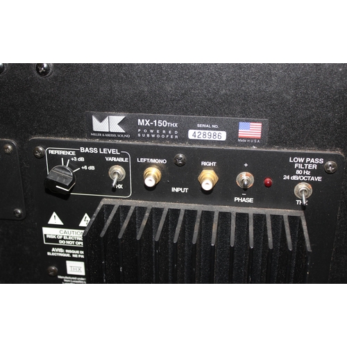 758 - Miller & Kreisel Sound MX-150 THX powered subwoofer