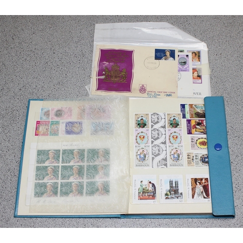 543 - Stamps - Commonwealth Royalty, 16 page stockbook