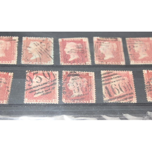 550 - Stamps - GB QV 1d Plates (52) condition mixed