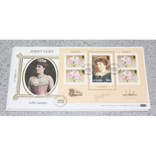 557 - Stamps - Jersey Benham Luxury FDCs, (30)