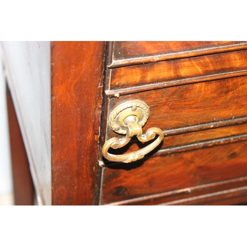 98 - Chippendale style rope edged mahogany bedside cabinet approx. 34cm W x 34cm D x 64cm H