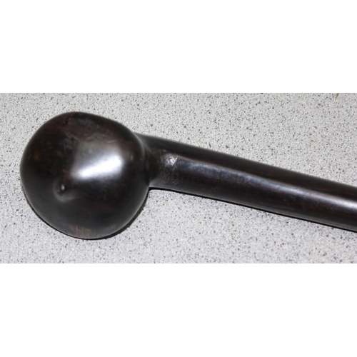 1422 - An unusual East African (Kenyan) Maasai Tribe Rungu hardwood throwing club or knobkerrie, a smooth w... 