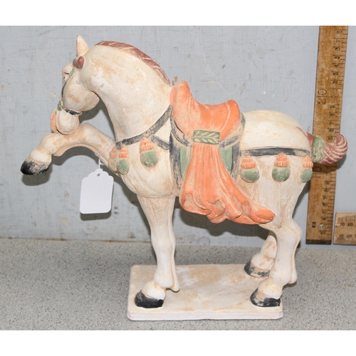 1789 - A Chinese Tang Dynasty style pottery horse, approx 32cm tall